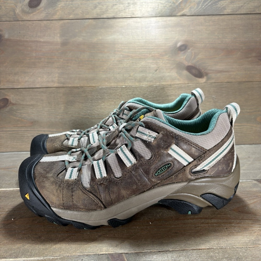 keen utility Detroit womens size 10 shoes brown steel toe work sneakers